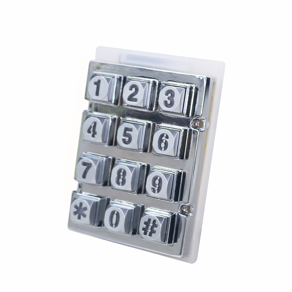 Rugged Waterproof Metal Keypad with Blue Backlight JR-KP-02