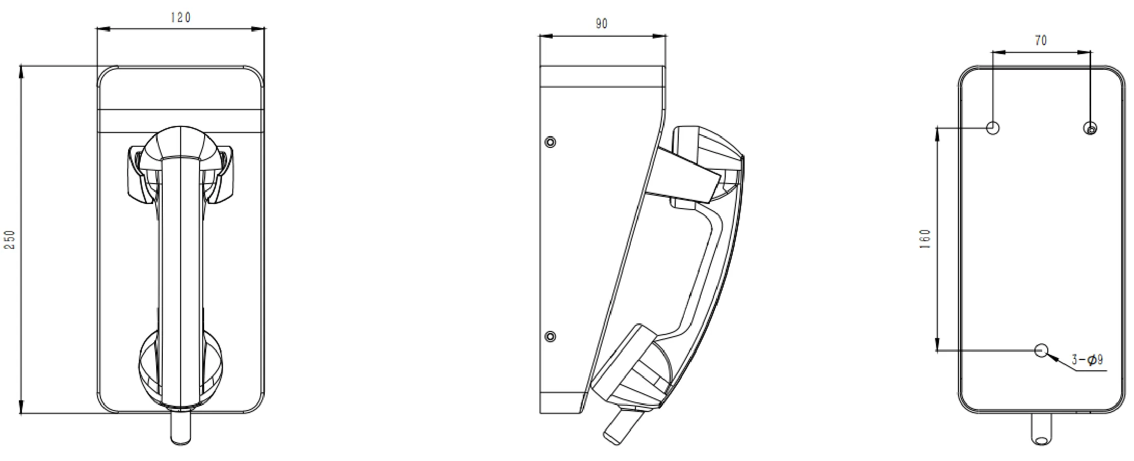 JR211-CB-SIP Dimensions